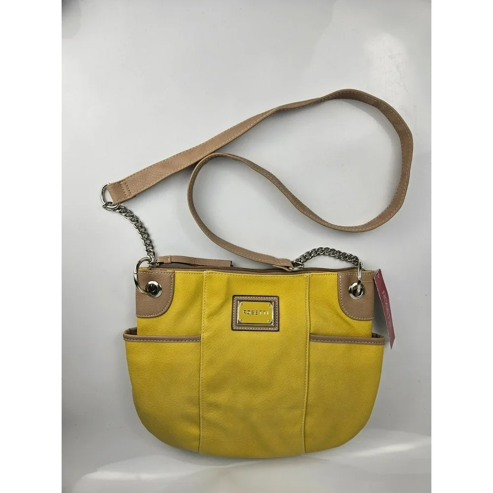 Rosetti Yellow Chain Strap Crossbody‎ Shoulder Bag NWT Limoncello Tote Purse
